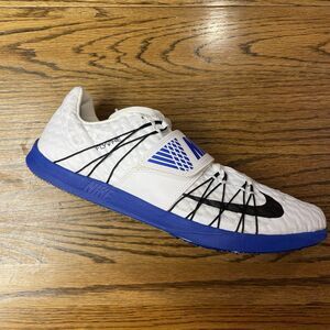 Nike Triple Jump Elite, White and Blue Spikes Mens size 9.5, Womens size 11 NEW